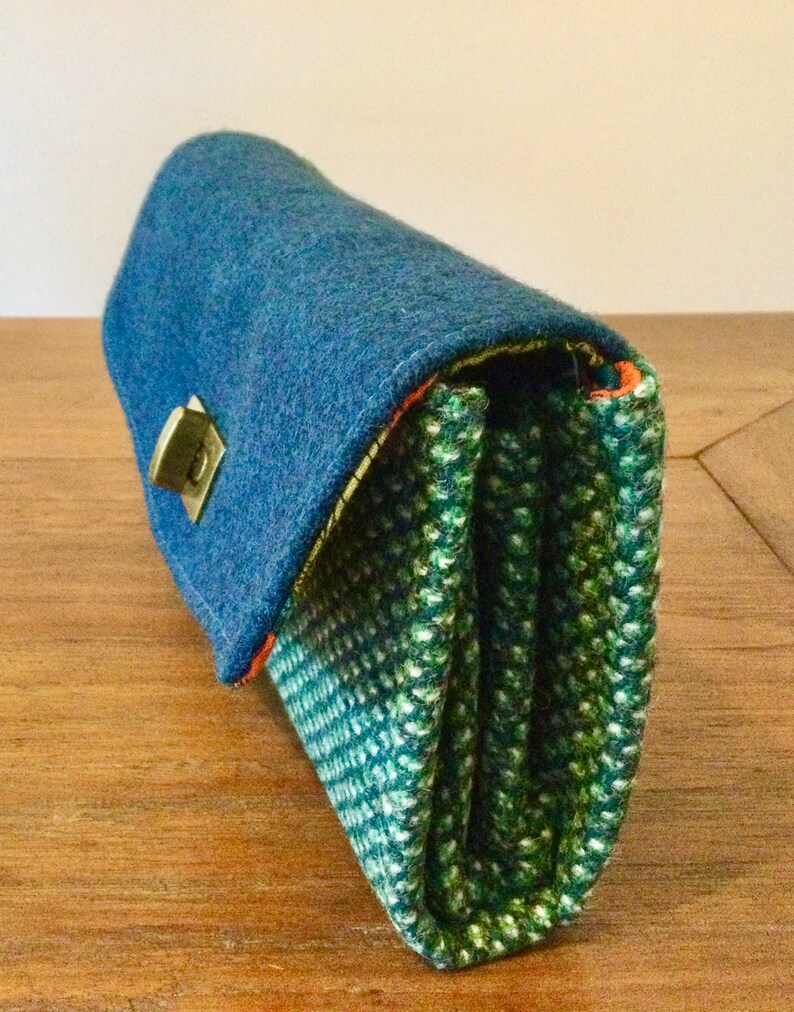 Tweed Purse Tweed Clutch Necessary Clutch Wallet Etsy UK