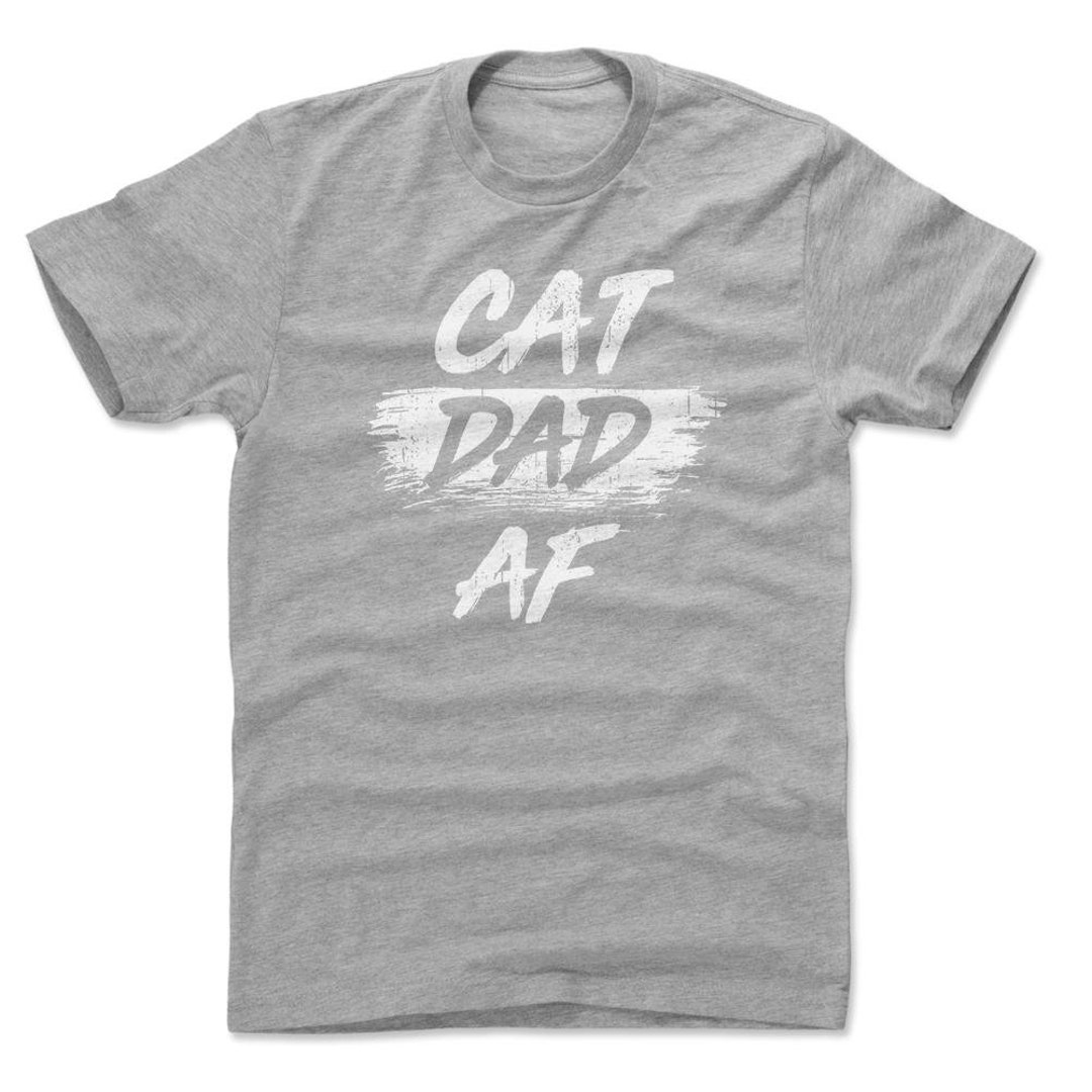 Funny Cat Men's Cotton Tshirt Cats Animals Cat Dad Af Etsy