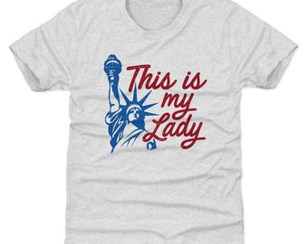 American Pride Kids T-shirt - Usa Usa This Is My Lady Liberty