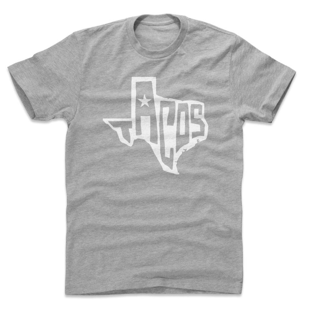 Tacos Men's Cotton T-shirt Texas Lifestyles Texas Tacos WHT - Etsy