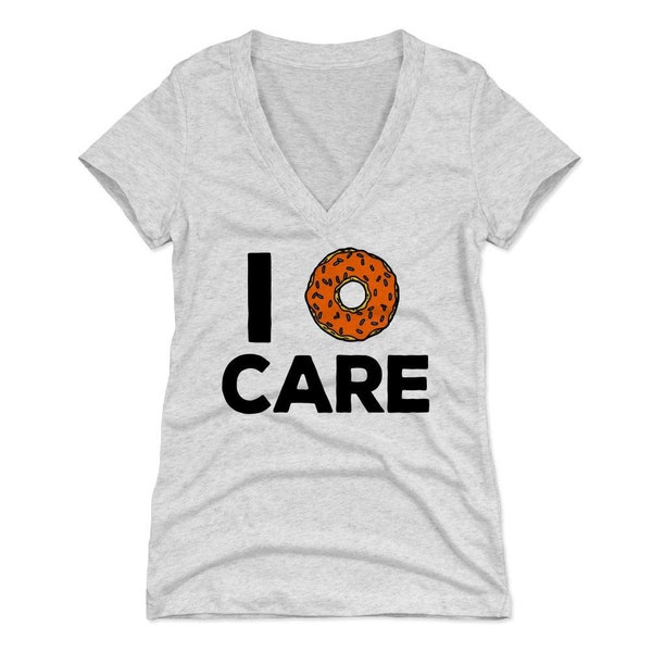 Donuts Women's V-neck T-shirt - I Love Food Lifestyles I Donut Care