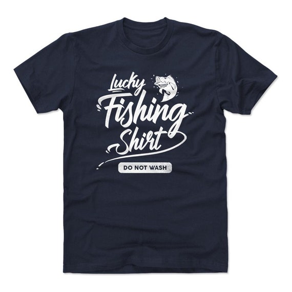 Fishing Lover Men's Cotton T-shirt Funny Outdoors Lucky Fishing