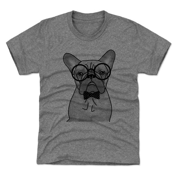 French Bulldog Kids T-Shirt - Dogs Animals Nerdy Frenchie Dog