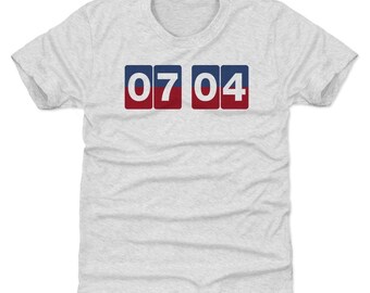 American Pride Kids T-Shirt - America USA 07 04 Clock