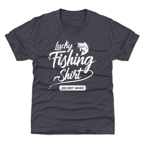 Fishing Lover Kids T-shirt Funny Outdoors Lucky Fishing Shirt