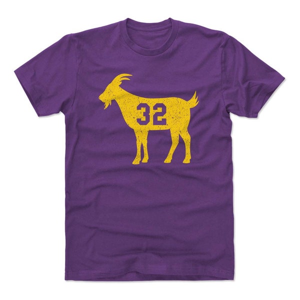 Magic Johnson Men's Cotton T-Shirt - Los Angeles Pop Culture Los Angeles GOAT 32 WHT