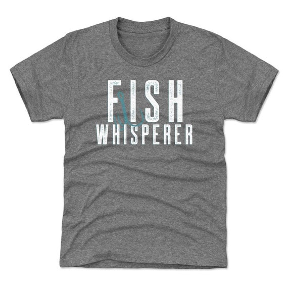 Funny Fishing Kids T-shirt Fishing Expert Outdoors Fish Whisperer WHT -   Canada