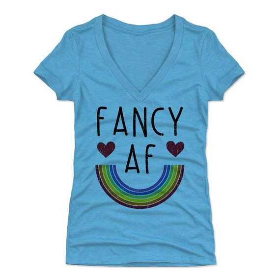 Rainbow Women's V-neck T-shirt Fancy 