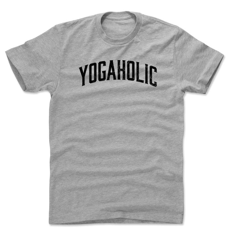 Workout Fitness Yogaholic Funny Yoga Men/'s Cotton T-Shirt