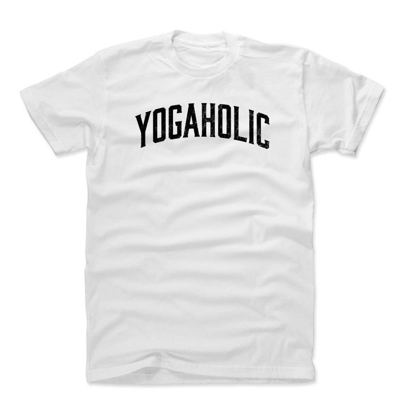 Workout Fitness Yogaholic Funny Yoga Men/'s Cotton T-Shirt