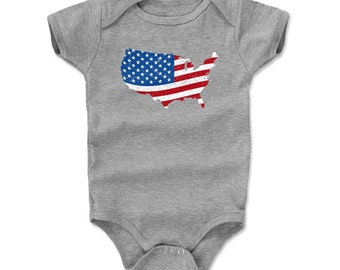 WENYIFANG America USA Flag Infant Baby Sleeveless Bodysuit Romper WENYIFANG America USA Flag Infant Baby Sleeveless Bodysuit Romper