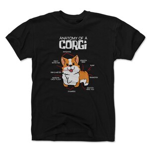Anatomia Di Un Corgi Divertente Maglietta Bianca - Foto 5
