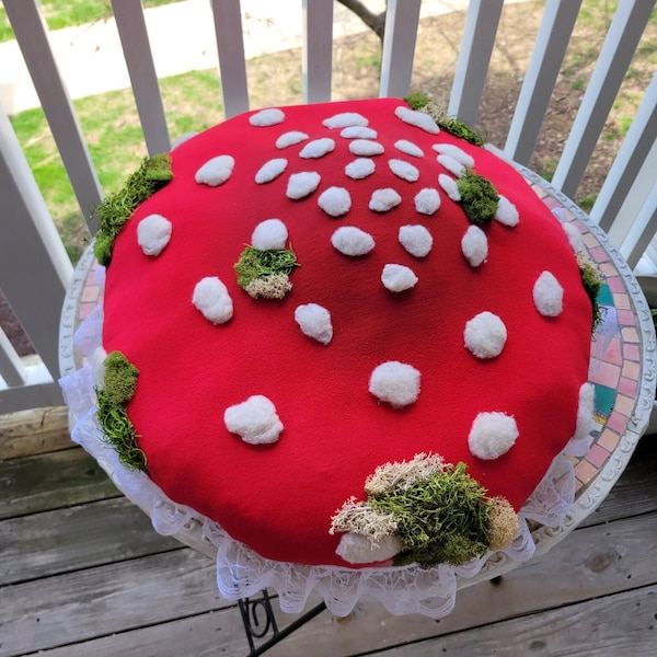 Custom Color Mossy Mushroom Hat - Made to order