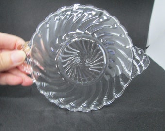 Fostoria Colony Swirl Candy Dish with Handles