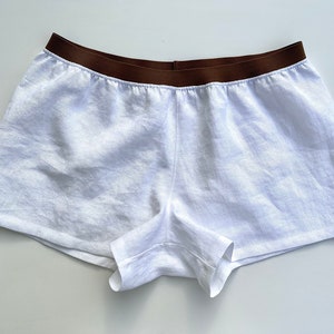 Mens linen shorts  Linen underwear shorts Boxers for men Sleep shorts Mens summer shorts Boxer shorts Mens shorts Mens lounge shorts