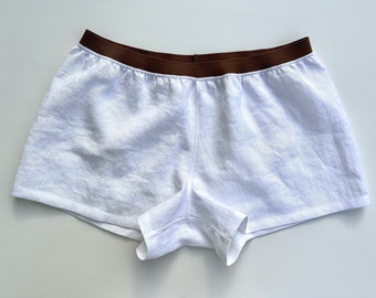 Men's Linen Lounge Shorts: Breathable Summer Sleepwear