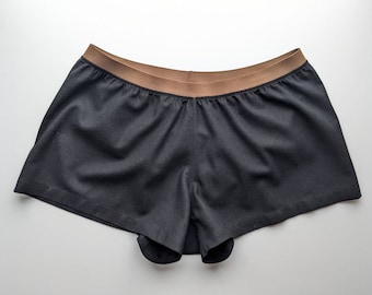 Mens Linen Boxer Shorts, Soft Lounge Sleep Shorts