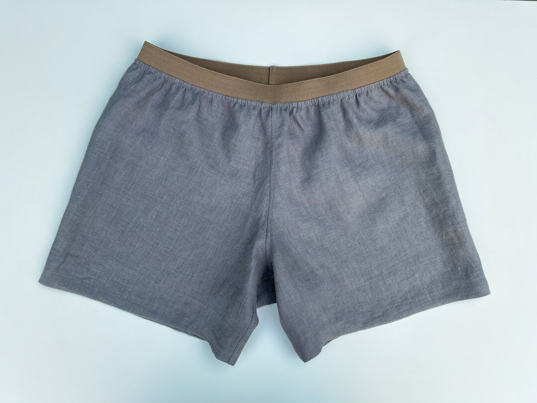 100 Linen Underwear Men Shorts Linen Boxers Etsy