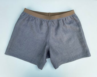 100 % Linen Underwear Men Shorts Linen Boxers