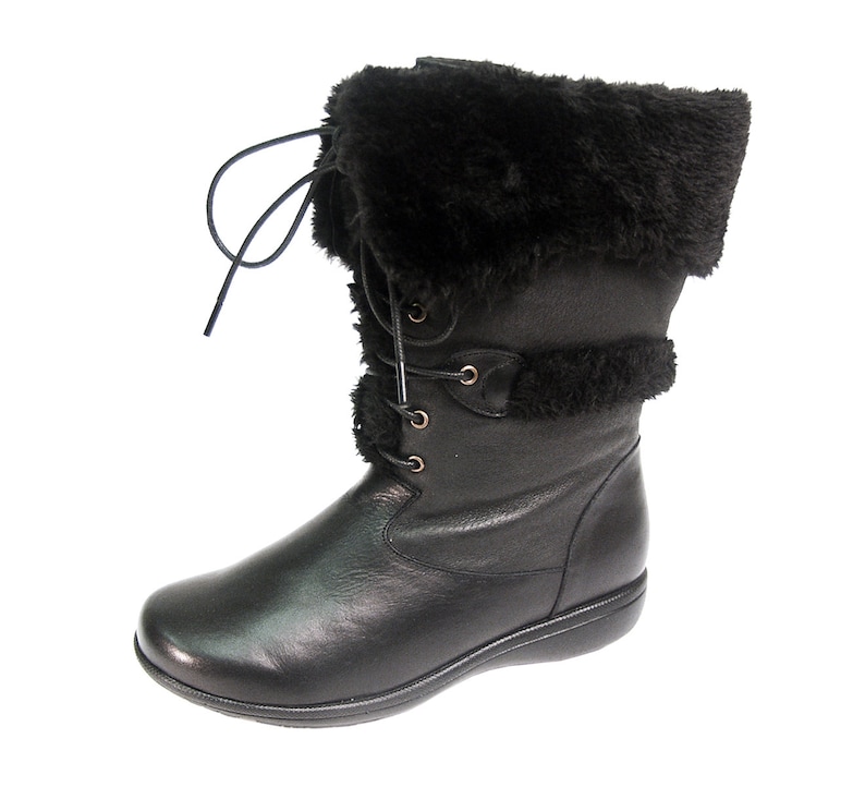 womens wide width leather boots