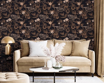 Dark and Moody Peel and Stick Wallpaper - Etsy Hong Kong