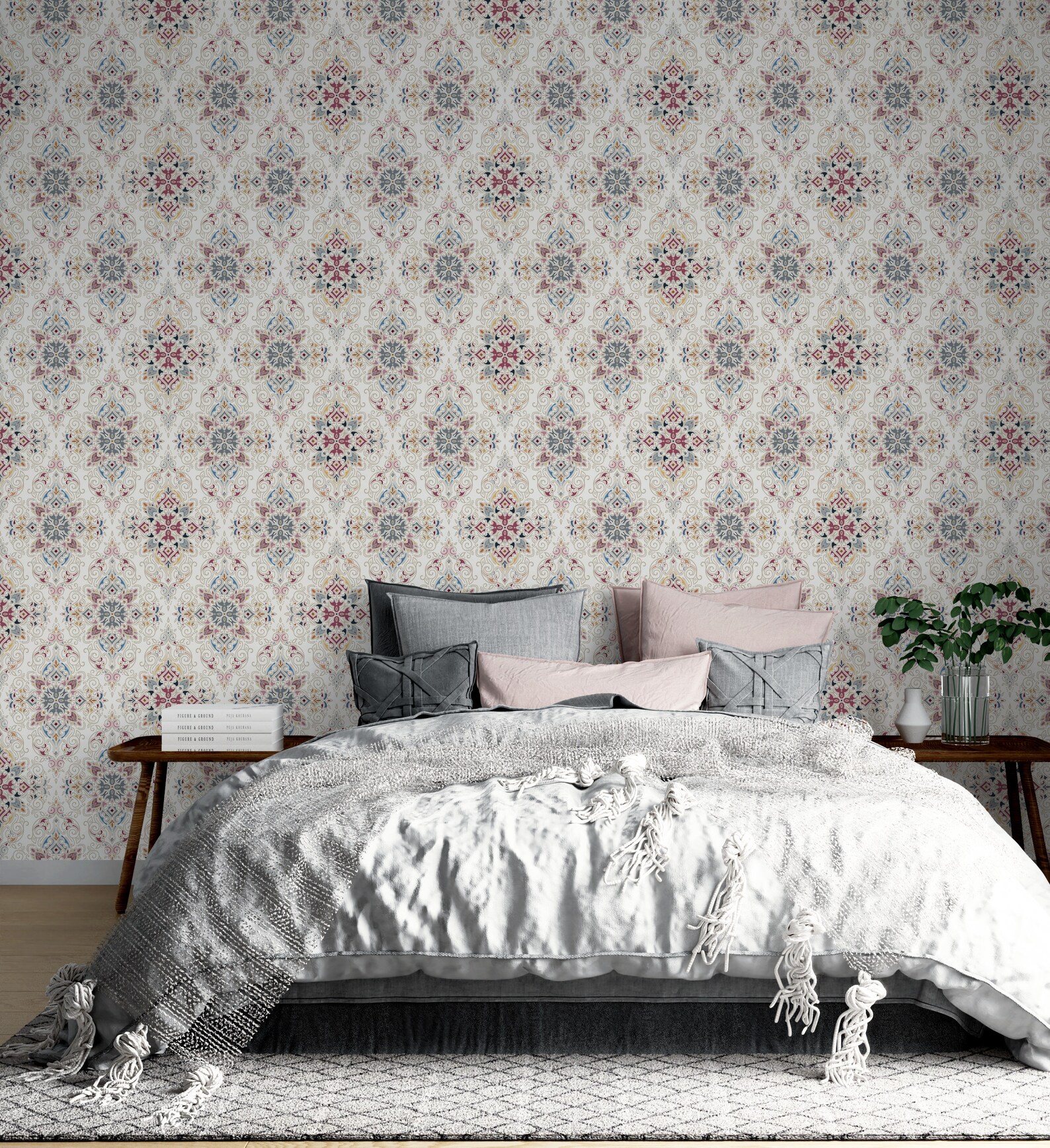 Moroccan Wallpaper Peel and Stick Croatian Tile Effect Self Etsy