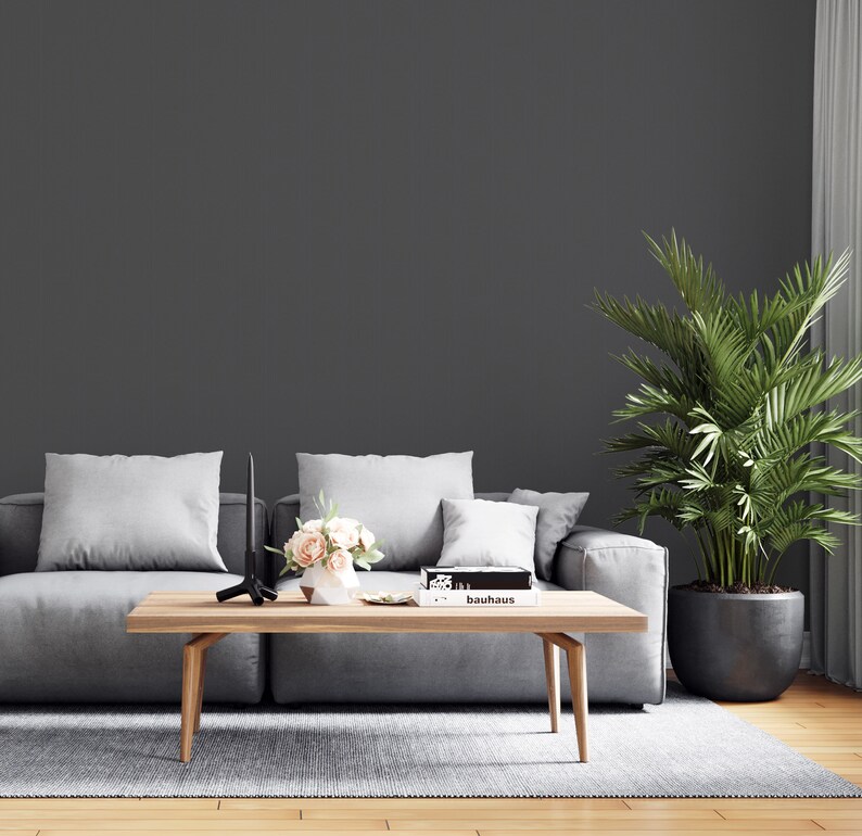 Solid Color Wallpaper Peel and Stick Custom Color Wallpaper Etsy