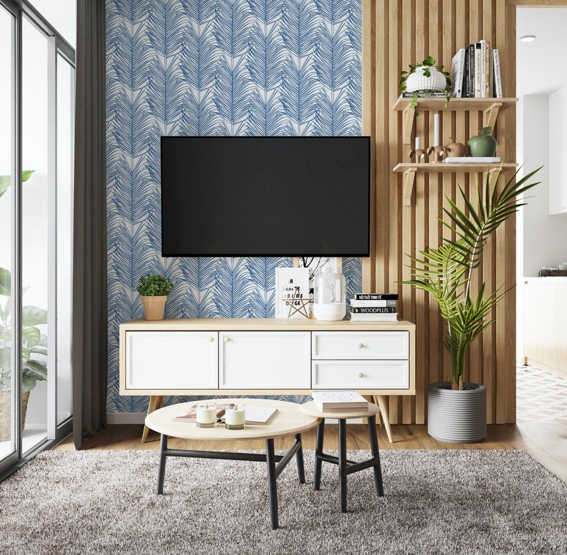 Coastal Blue Wallpaper Peel and Stick Beach Self Adhesive | Etsy