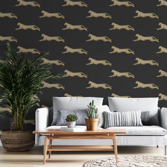 Dark Art Deco Wallpaper - Peel and Stick - The Wallberry