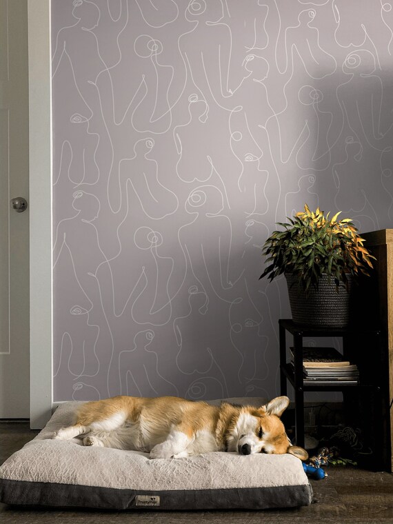 Pink Female Body Line Wallpaper Women Silhouette Pattern - Etsy Pink Female Body Line Wallpaper Women Silhouette Pattern - Etsy