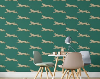 Grey Leopard Wallpaper - Peel and Stick - The Wallberry