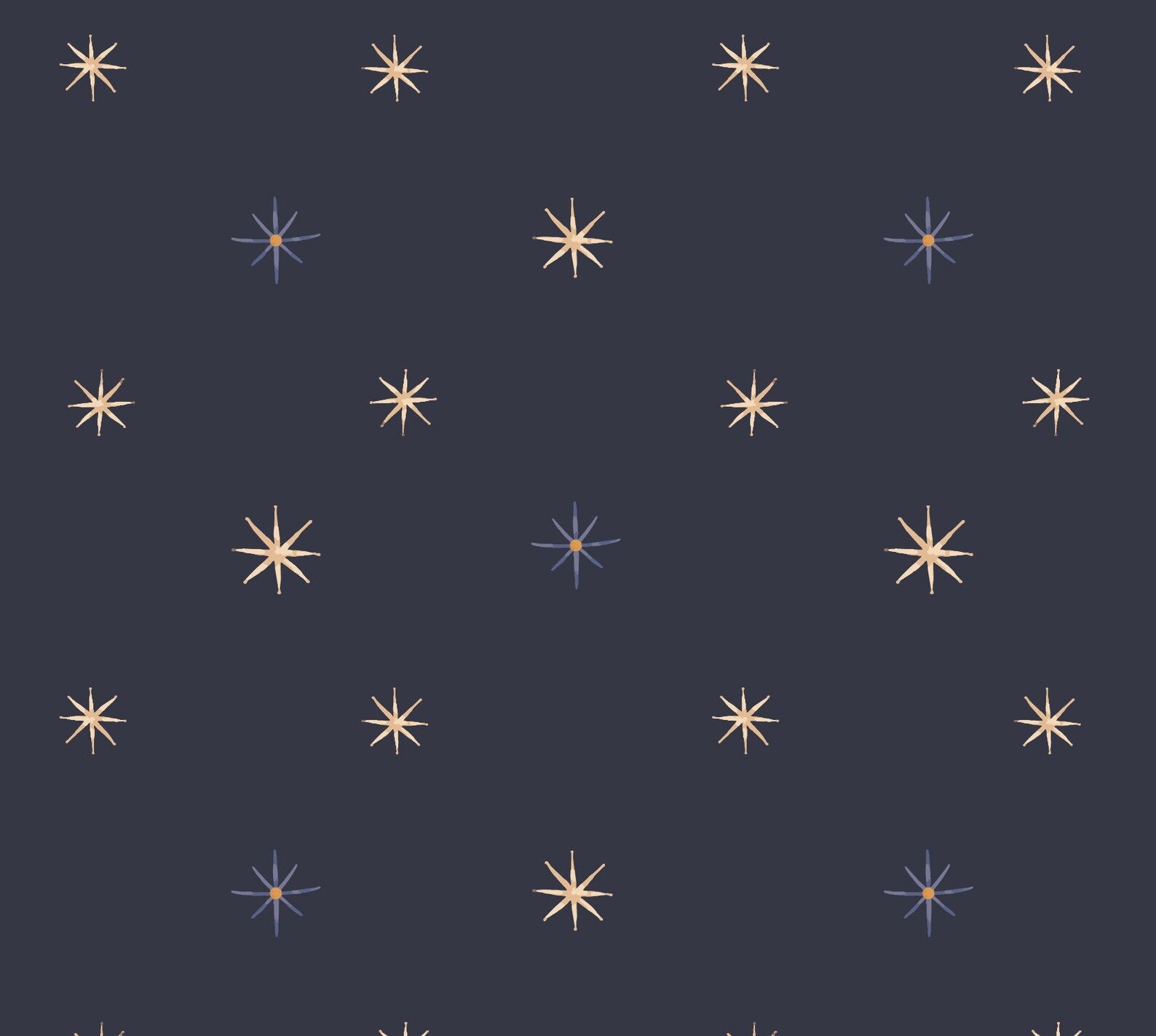 Stars Wallpaper Peel and Stick Dark Nursery Accent Wall | Etsy