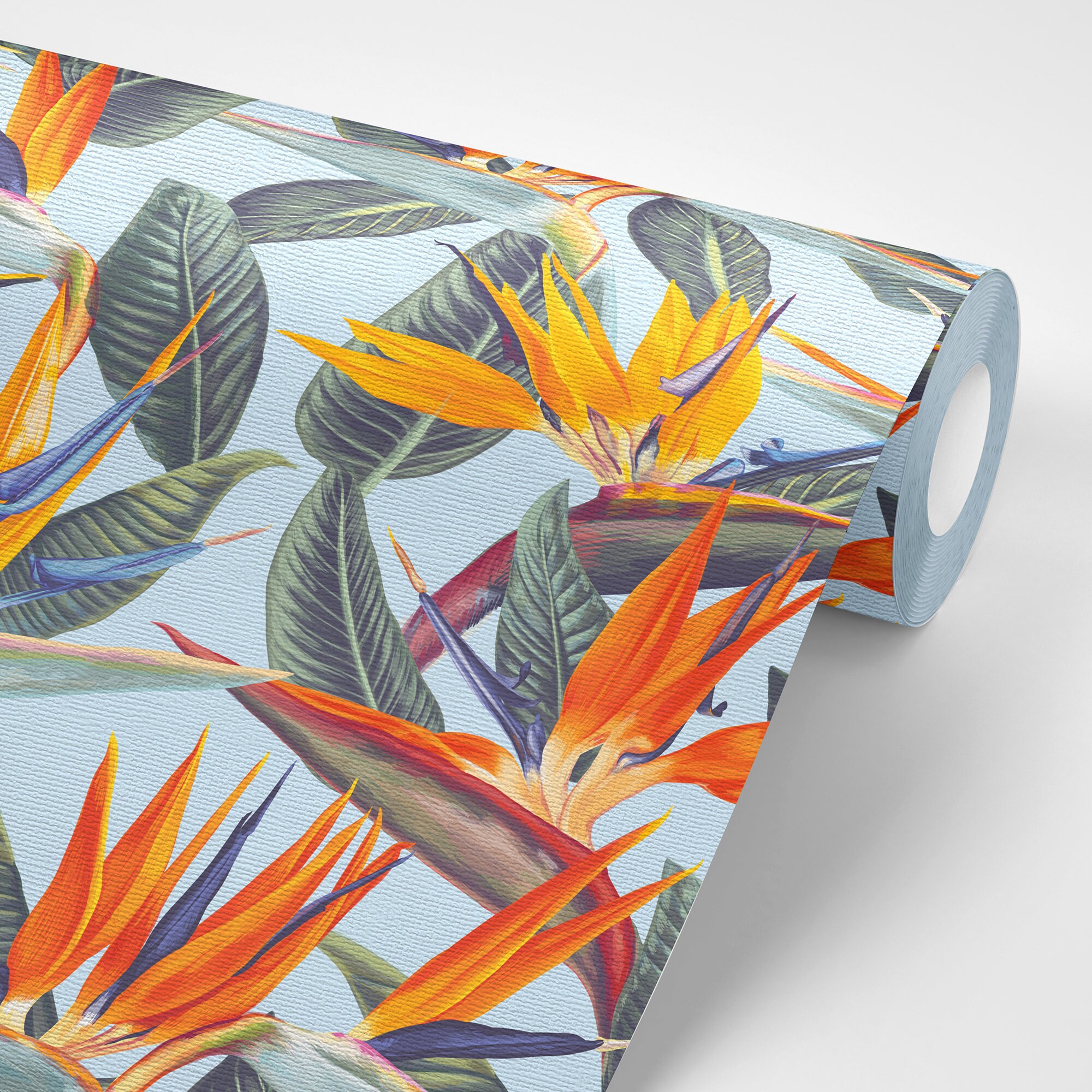 Bird of Paradise Wallpaper Peel and Stick Tropical Self Etsy