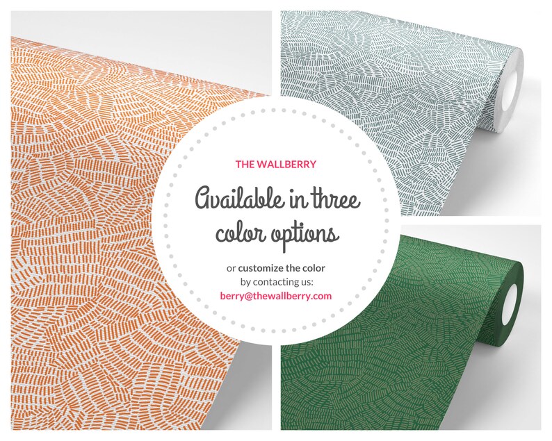 Burnt Orange Pattern Peel and Stick Wallpaper Self Adhesive Etsy