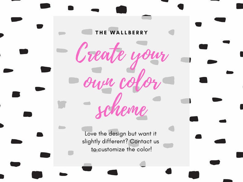 Black and White Self Adhesive Mural Dalmatian Spots Removable Wallpaper
