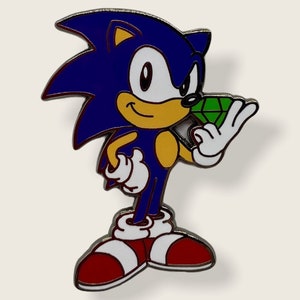 Sonic Hard Enamel Pin - lapel pin - bag pin - hat pin – holiday - birthday gift
