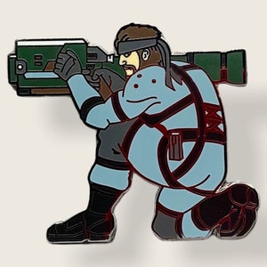 Snake Metal Gear Solid Hard Enamel Pin - lapel pin - bag pin - hat pin - holiday - Christmas gift - birthday gif
