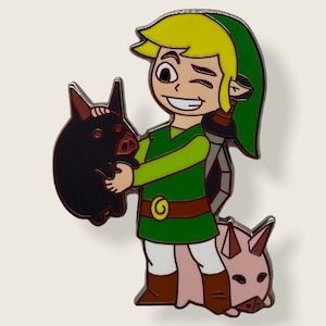 Toon Link Hard Enamel Pin - lapel pin - bag pin - hat pin - holiday  - birthday gift