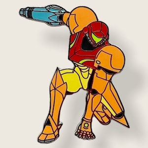 Samus Hard Enamel Pin - lapel pin - bag pin - hat pin - holiday - Christmas gift - birthday gift