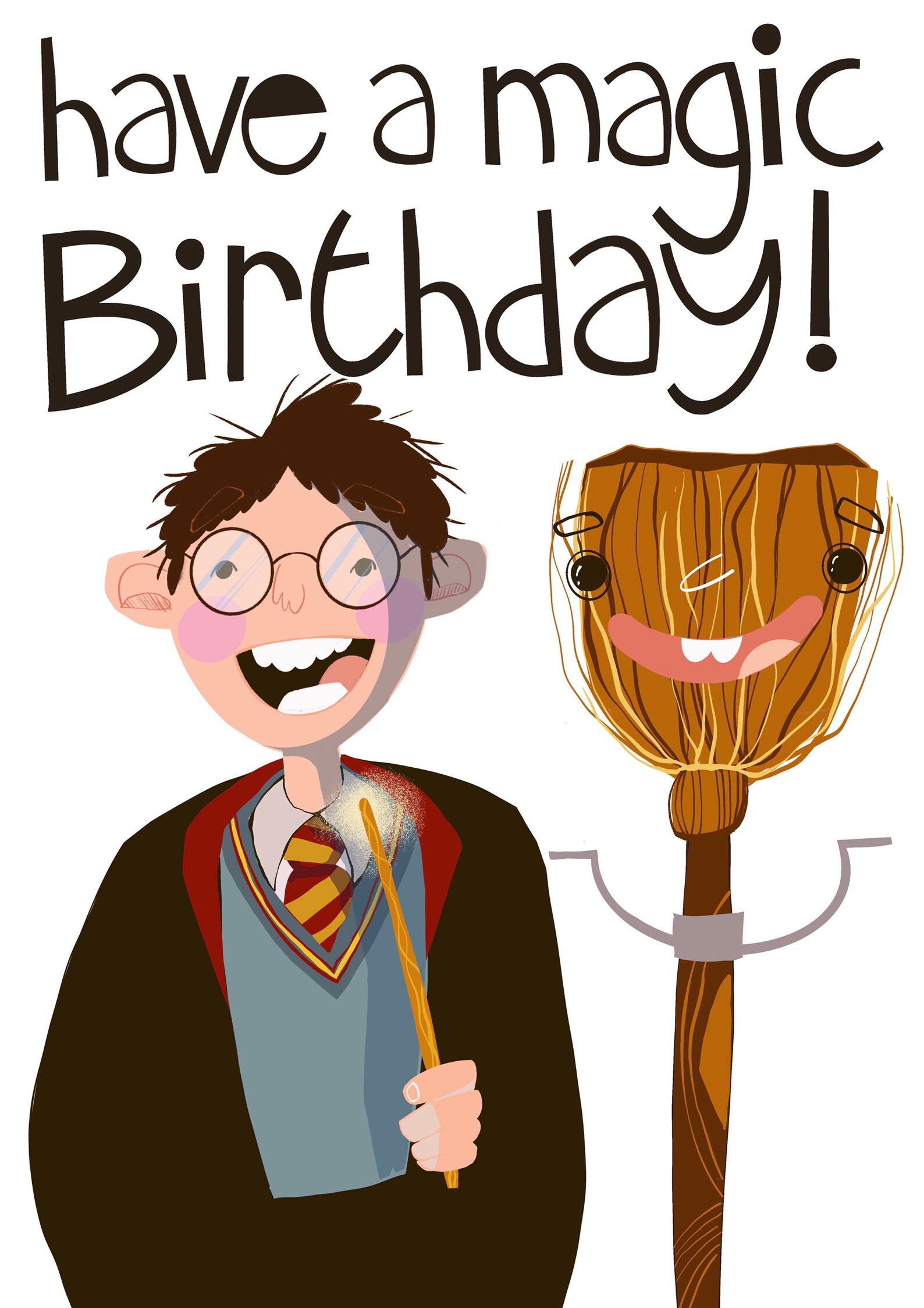 Harry Potter Geburtstagskarte A5 Etsy