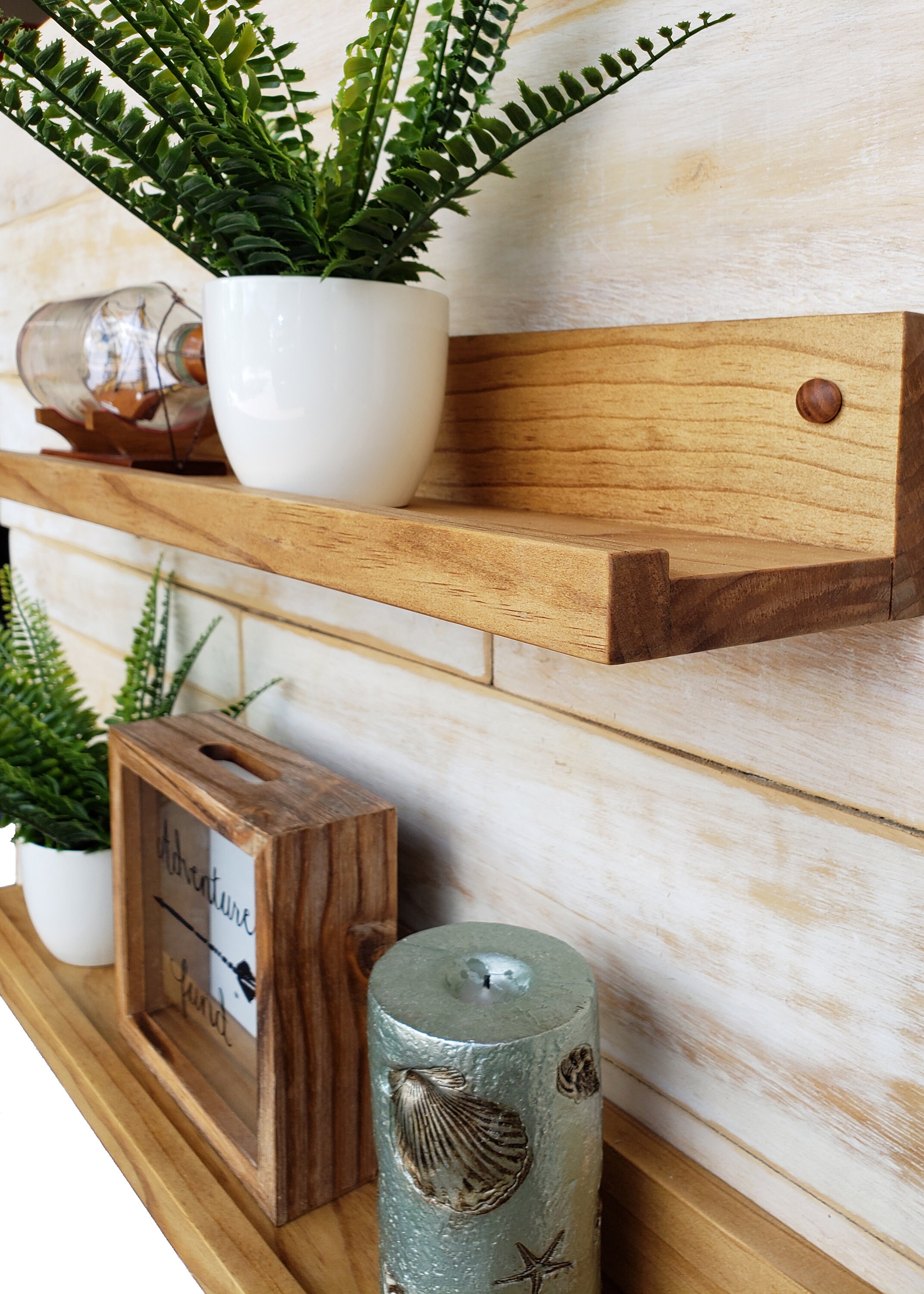Floating Shelves 3.5 Inch Usable Space Floating Wood Etsy