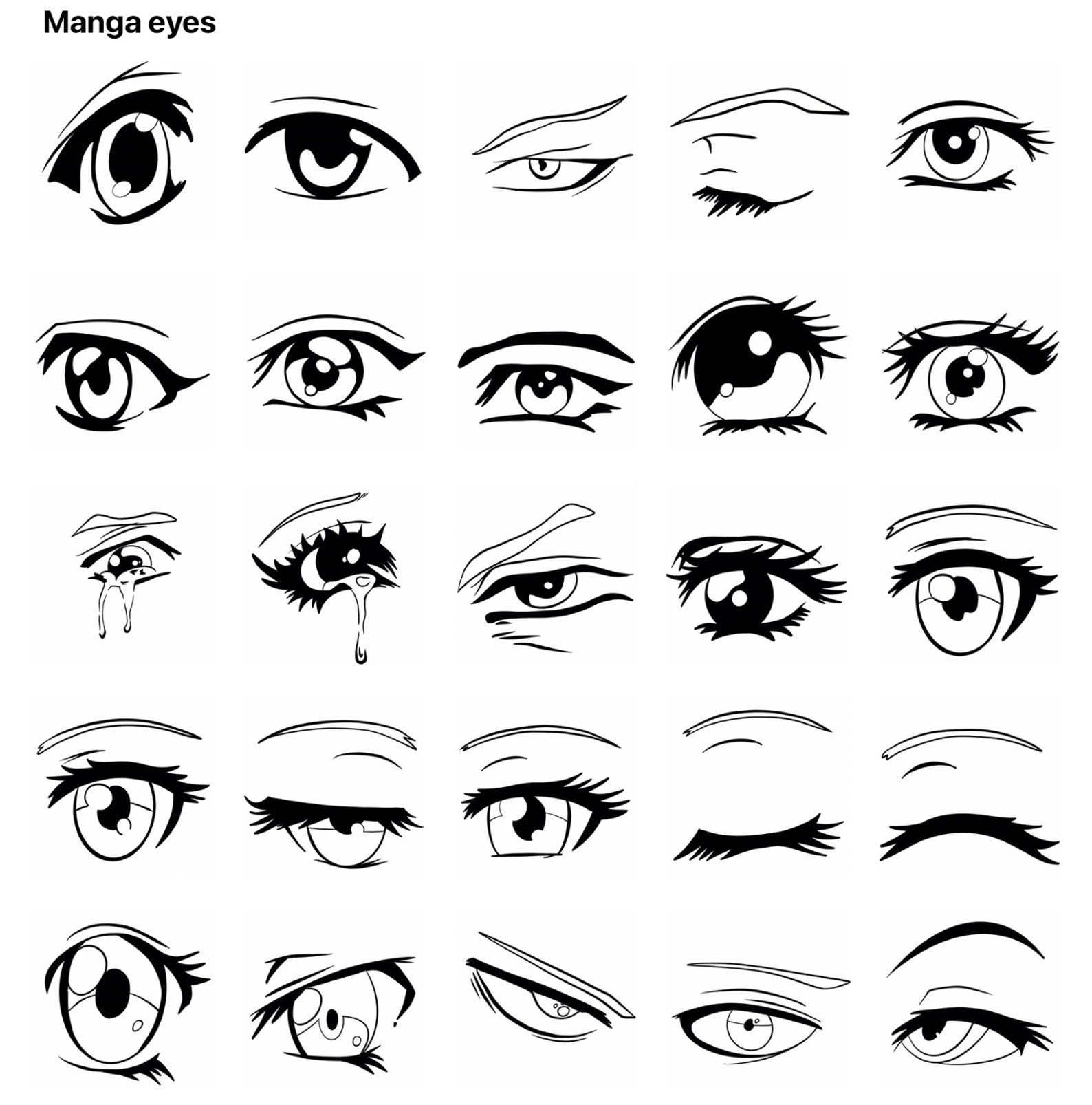 Procreate Manga Anime Brushes, Stamps, Procreate Manga Anime Stamps