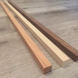 Wood Squared Rods 3/4" x various lengths