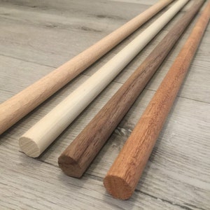 QTY 5 3/4 X 36 Long Birch Wood Dowels, Cake Insert, Flag Pole, Craft Ideas,  Curtain Rod, Dowel Rod, Wood Stick, Rod, Long Dowel, Crafting 