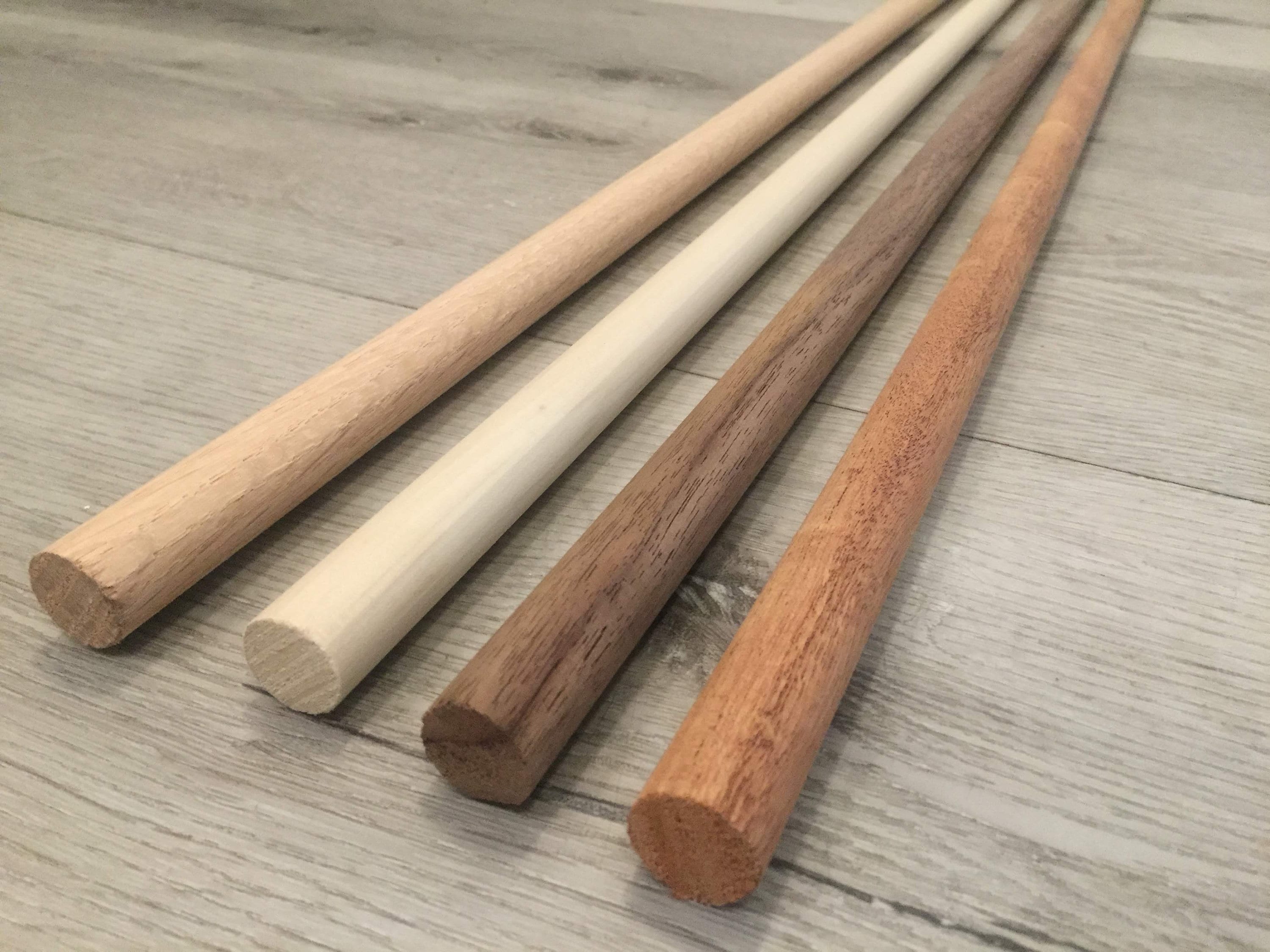 3/4 Inch Maple Dowel Rod Sticks Unfinished Wood for Hobby Crafts