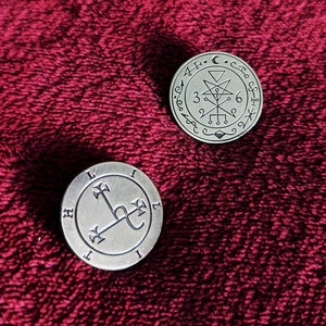 LILITH SIGIL PIN 2 styles : Enamel Pin, Occult Pin, Dark Mother Divine, Sacred Feminine, Left Hand Path pin, Magick Amulet, Black Magic