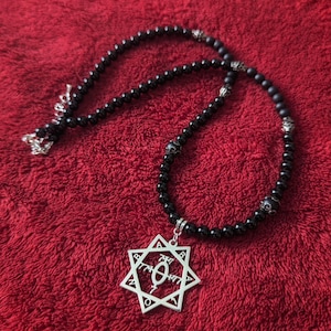 BABALON : One of a kind Thelemic necklace, Love is the Law, Occult jewelry,  Babalon, Thelema, Aleister Crowley 93 93/93