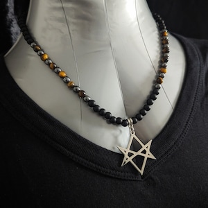 GREAT BEAST : One of a kind Thelemic necklace, Love is the Law, Occult jewelry, witchcraft, Babalon, Thelema, Aleister Crowley 93 93/93