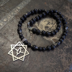 Mother of Abominations : Thelemic necklace, Love is the Law, Occult jewelry,  Babalon, Thelema, Aleister Crowley 93 93/93 Love is the Law