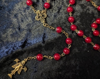 SUCCUBI : Lilith Rosary, Divine Feminine devotion, Succubus rosary, Witchcraft protection, Left Hand Path necklace, Occult rosary